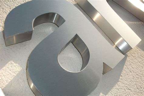 customized fabricated metal letters|stainless steel built up letters.